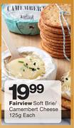 Fairview Soft Brie/Camembert Cheese-125g Each