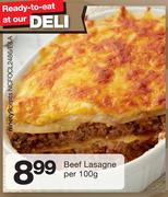 Beef Lasagne-Per 100g