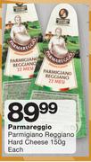 Parmareggio Parmigiano Reggiano Hard Cheese-150g Each