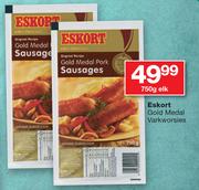 Eskort Gold Medal Varkworsies-750g Elk