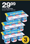 Nutriday 6x100g Smooth Yoghurt Assorted-3's