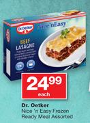 Dr.Oetker Nice'n Easy Frozen Ready Meal Assorted-Each
