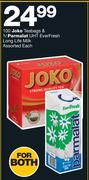 100 Joko Teabags & 1L Parmalat UHT Everfresh Long Life Milk Assorted-Each