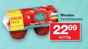 Rhodes Tamatiepasta-4x115g
