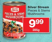 Silver Stream Pieces & Stems Mushrooms-285g