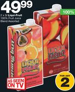 Liqui-Fruit 100% Fruit Juice Blend Assorted-2x2Ltr