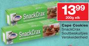 Cape Cookies SnackCrax Soutbeskuitjies Verskeidenheid-200g Elk