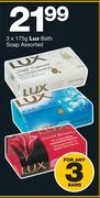 Lux Bath Soap Assorted-3x175g