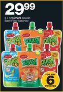 Pure Squish Baby Food Assorted-6x125g