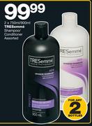 Tresemme Shampoo/Conditioner Assorted-2x750ml/900ml