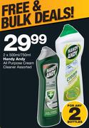 Handy Andy All Purpose Cream Cleaner Assorted-2 x 500ml/750ml