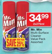 Mr. Min Multi-Surface Cleaner Value Pack Assorted-2x275ml