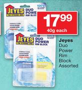 Jeyes Duo Power Rim Block Assorted-40g Each