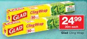 Glad Cling Wrap-30m Each