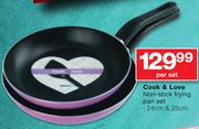 Cook & Love 24/28Cm Non-Stick Frying Pan Set-Per Set