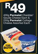 Parmalat Cheddar/Gouda Cheese 400g Each & 250g Cottage Cheese Assorted-Each