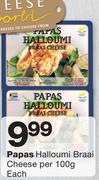 Papas Halloumi Braai Cheese-Per 100g Each