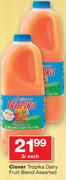 Clover Tropika Dairy Fruit Blend Assorted-2Ltr Each