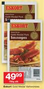 Eskort Gold Medal Varkworsies-750g Elk