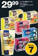Moir's Jelly Assorted 6x80g & 250g Moir's Custard Powder