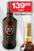 Red Heart Rum-750ml.
