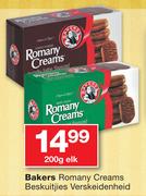 Bakers Romany Creams Beskuitjies Verskeidenheid-200g Each