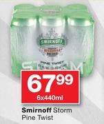 Smirnoff Storm Pine Twist-6 x 440ml