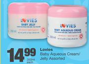 Lovies Baby Aqueous Cream/Jelly Assorted-350ml Each