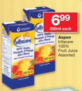 Aspen Infacare 100% Fruit Juice Assorted-200ml Each