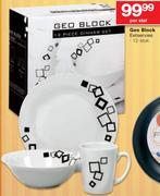 Geo Block 12 Stuk Eetservies-Per Stel