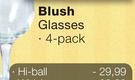 Bush Baby 4 Pack Hi-Ball Glasses-Per Pack
