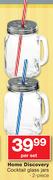 Home Discovery 2 Piece Cocktail Glass Jars-Per Set
