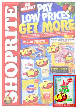 Shoprite Northern Cape (21 Nov - 11 Dec), page 1
