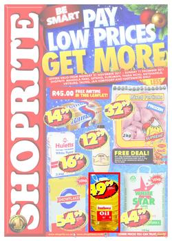 Shoprite Freestate (21 Nov - 11 Dec), page 1