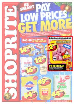 Shoprite Freestate (21 Nov - 11 Dec), page 1