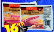 Eskort Red/Smoked Viennas-500g Each