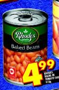 Rhodes Beans in Tomato sauce-410g
