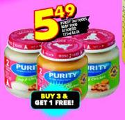 Purity 2nd Foods Baby Food Assorted-125ml each