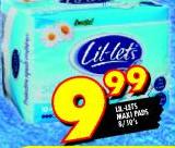 Lit-Lrts Maxi Pads-9/10's