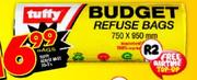 Tuffy Budget Refuse Bags-750x950mm