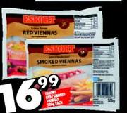 Eskort Red/Smoked Viennas-500gm
