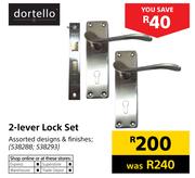 Dortello 2-Lever Lock Set Assorted Designs & Finishes
