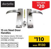 Dortello 15cm Steel Door Handles
