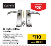Dortello 15cm Steel Door Handles