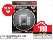 Black Smith 3 Piece Segmented Diamond Blade