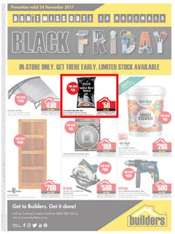 Builders : Black Friday (24 Nov 2017) - In Store Only, page 1
