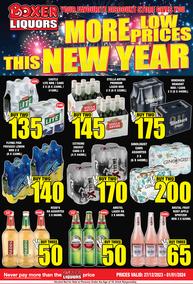 Boxer Liquor KwaZulu-Natal : More Low Prices This New Year (27 December 2023 - 1 January 2024)