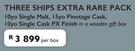 Three Ships Extra Rare Pack In Wooden Gift Box-Per Box