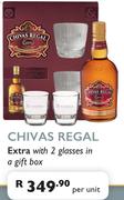 Chivas Regal Extra With 2 Glasses In A Gift Box-Per Unit