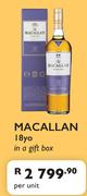 Macallan 18yo In A Gift Box-Per Unit0